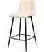 Milton & Oldbrook Ribstof Lage Barkruk Berlin Beige
