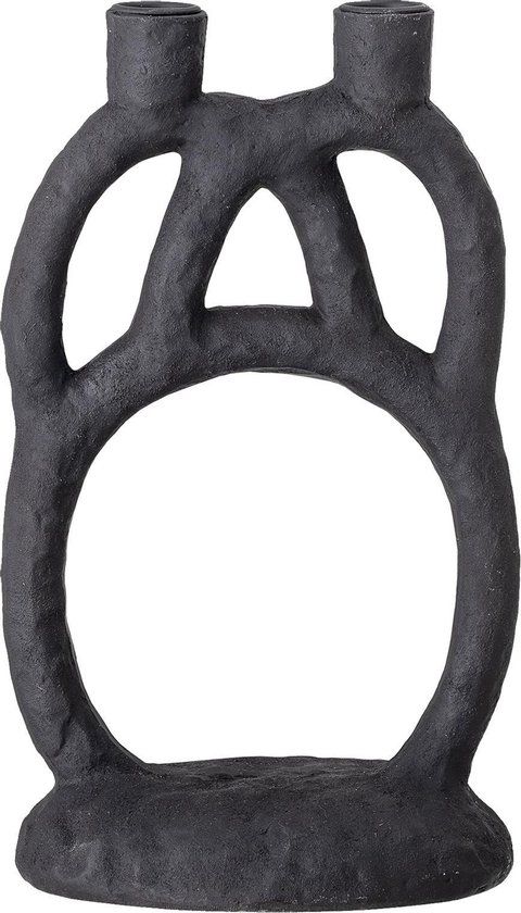 Bloomingville Ramina Kaarshouder - Zwart - Polyresin - Ovaal - 29 cm
