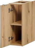 en.casa Badkamerkast Newport 59,5x20,4x40 cm eikenkleurig