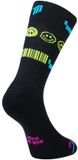 Sporcks Sokken 80's Night Unisex Zwart Nylon Maat 44-46