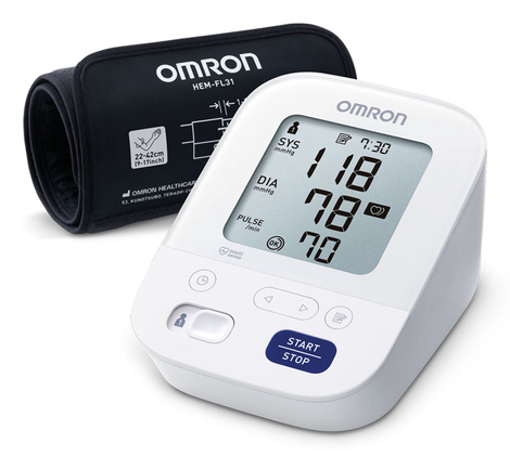 Omron M3 Comfort Bovenarm Bloeddrukmeter - Wit - 2 Gebruikers