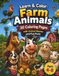 Learn & Color Farm Animals: Educational Farm Animal Coloring Book for Kids Ages 4–8