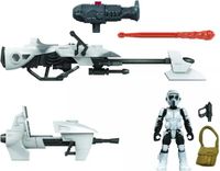 Star Wars The Mandalorian - Scout Trooper Speeder Bike Mission Fleet