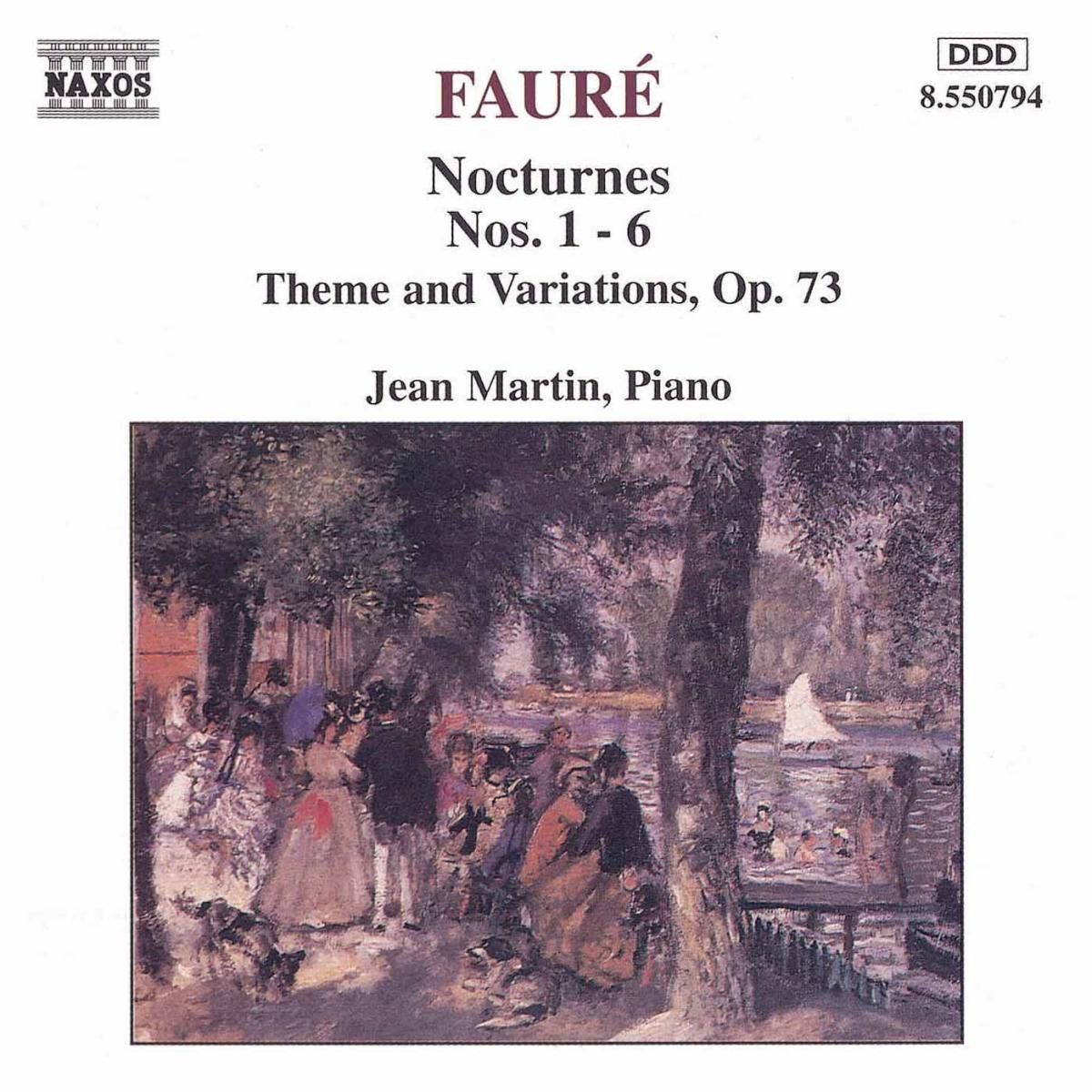 OUTHERE Faure: Nocturnes nos 1-6, etc / Jean Martin