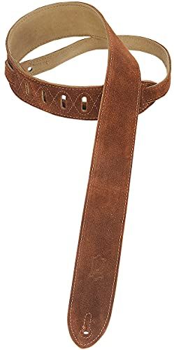 Levy's MS12-BRN gitaarriem 2" suède strap - bruin