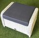 AVH-Collectie AVH Outdoor Tuinmeubelen Toscane voetenbank 60x74xH47 cm wit grijs