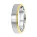 Lucardi Heren Vriendschapsring Salamanca - Ring - Vaderdag Cadeautje - Echt Zilver - Zilver en Goudkleurig