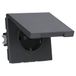Jung SCHUKO®-wandcontactdoos, 16 A 250 V ~, SAFETY+, Klapdeksel, Aluminium gelakt, Serie LS, antraciet AL 1520 KIKL AN
