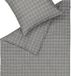 SCHÖNER WOHNEN Flanel Ensemble de literie Gris à carreaux 155x220 + 80x80 cm