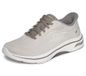 Skechers Go Walk Arch Fit 2.0 Percy Sneakers voor heren, Lichtbruine textielrand, 46 EU