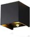 Merkloos LED Wandlamp Zwart Aluminium Vierkant met Bewegingssensor - 6W - 2700K