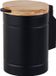 Relaxdays Badkamerprullenbak - 3 l - Wandmontage - RVS - Zwart