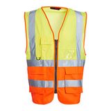 Blackrock Premium Hi-Vis geel & oranje mouwloos vest vest, volledig EN gecertificeerd - Large