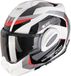 Scorpion Exo-Tech Evo Pro Acuti Grey Black Red - Systeemhelm - Maat L - Motorhelm - ECE 22-06 gekeurd