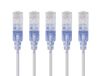 Monoprice Cat6A Ethernet-patchkabel - 5 voet - wit