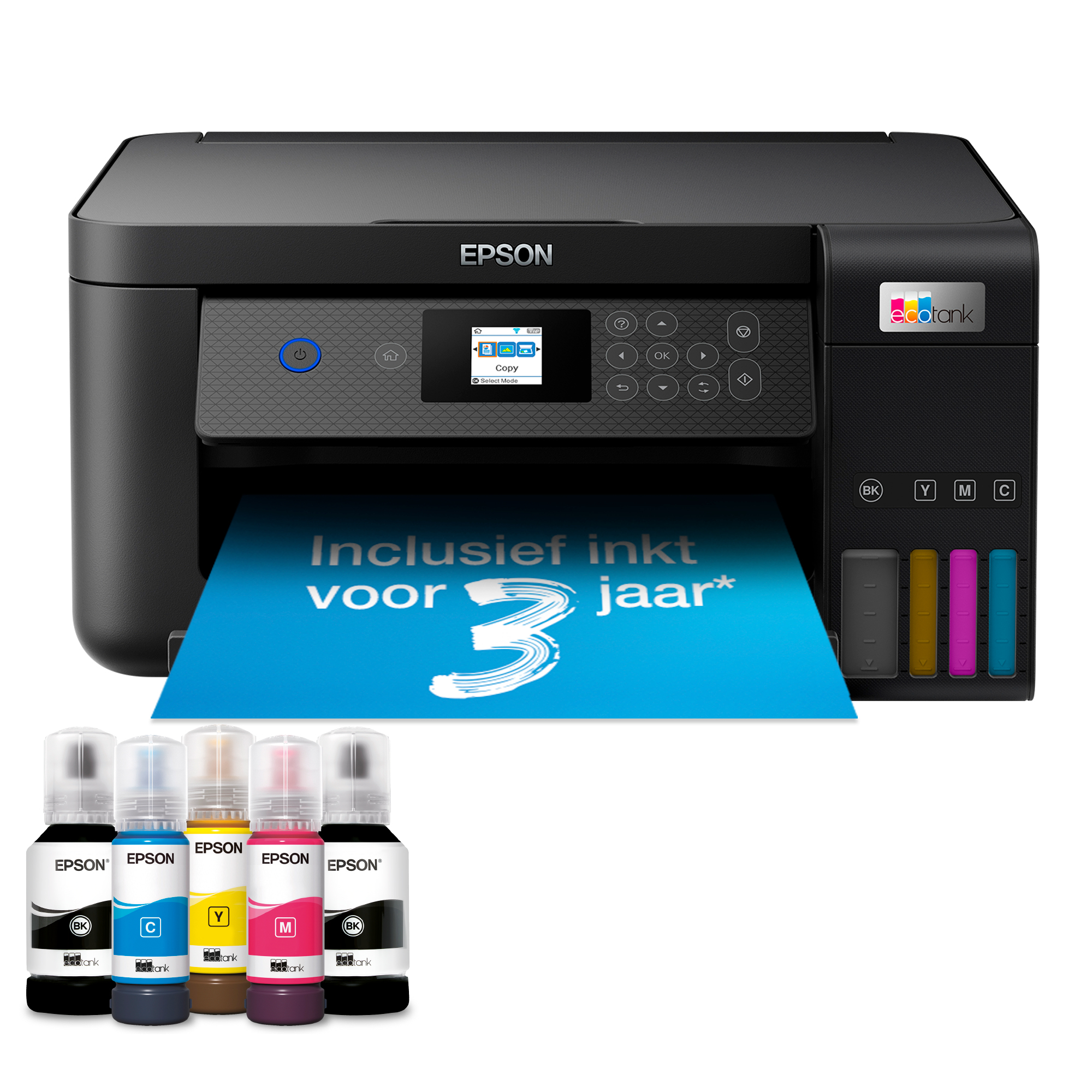 Epson EcoTank ET-2850 A4 multifunctionele Wi-Fi-printer met inkttank, inclusief tot 3 jaar inkt