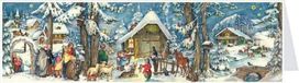 Richard Sellmer Verlag Carte postale Calendrier de l'Avent XL "Weihnachten mit den Tieren
