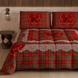 PETTI Artigiani Italiani Winterdekbed 220 × 260 cm, Tartan strik