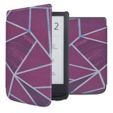 imoshion Design Slim Hard Case Sleepcover voor de Pocketbook Touch Lux 5 / HD 3 / Basic Lux 4 / Vivlio Lux 5 - Bordeaux Graphic