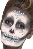Smiffys Jewel Gezicht Diamanten Sticker - Wit