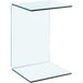 Table d'appoint 40x40x60 cm verre trempé