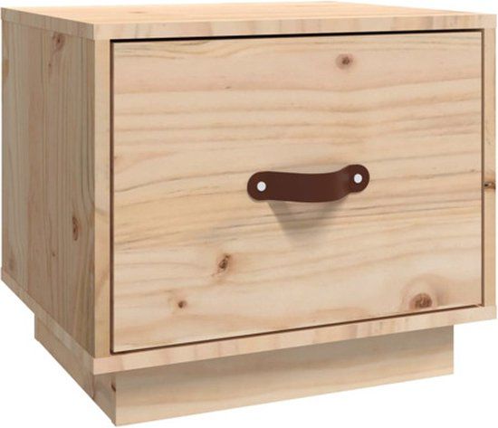 vidaXL Nachtkastje 40x34x35 cm massief grenenhout