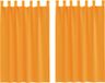 vidaXL - Gordijnen - voile - met - lussen - 2 - st - 140x175 - cm - oranje