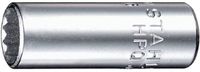 Stahlwille dopsleutel 1/4", maat 1/4", diep, AS-aandrijving