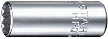Stahlwille dopsleutel 1/4", maat 1/4", diep, AS-aandrijving