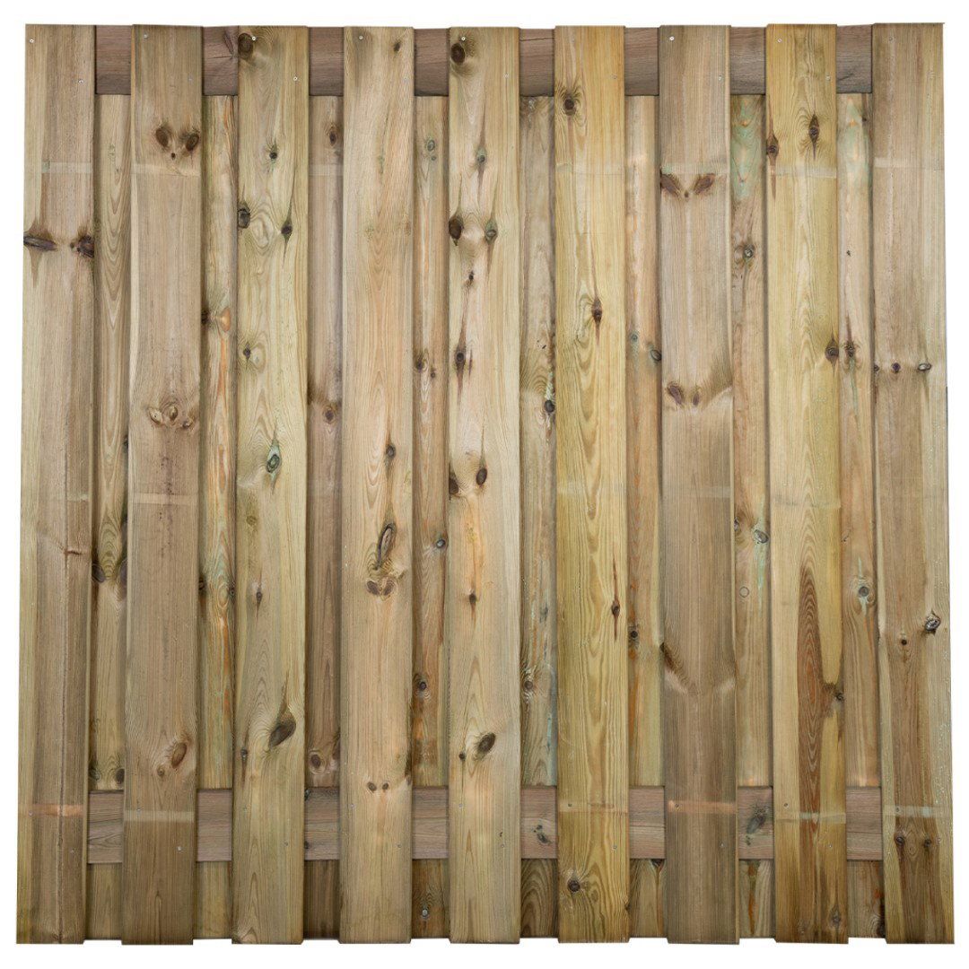 Gardenlux Grenen Scherm Idaho 19 Planks/15 Mm RVS Geschroefd 180x180 Cm