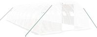 vidaXL Tuinkas met stalen frame, wit, 40 m², 10x4x2 meter