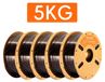 Ultra Silk PLA Filament - filament pour imprimante 3D - diamètre 1,75 mm - bobine de 5 kg - Convient aux imprimantes FDM et stylos 3D - Parfaitement enroulé - Emballé sous vide - Or foncé