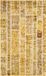 Safavieh Tapis d'intérieur tissé style bohème chic, collection Monaco, MNC216, jaune et multicolore, 91 x 152 cm