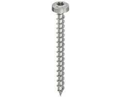HECO TOPIX-Plus Spaanplaatschroef 4x20mm Cilinderkop RVS Voldraad T20 (200 stuks)