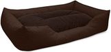BedDog® hondenmand MIMI, vierkant hondenkussen, grote hondenbed, hondensofa, hondenhuis, XXL, bruin