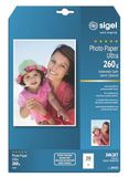 SIGEL IP672 InkJet fotopapier Ultra, A4, 20 vellen, zijdemat, extreem lichtbestendig, 260 g