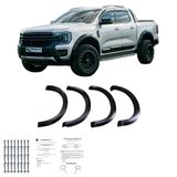 Oneway Set spatbordverbreders (Fender Flares) compatibel met Ford Ranger T9 2022- - Matzwart