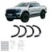 Oneway Set spatbordverbreders (Fender Flares) compatibel met Ford Ranger T9 2022- - Matzwart