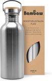 Bambaw® Waterfles 1 liter RVS Zilver