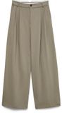 VERO MODA pantalon ample décontracté avec plis - taupe
