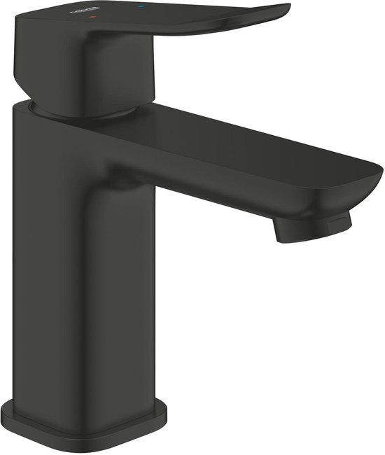 GROHE Dice Wastafelmengkraan - S-Size - Waterbesparend - Inclusief Push-Open Waste - Matte Black