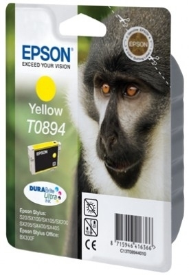 Epson Monkey inktpatroon Yellow T0894 DURABrite Ultra Ink single pack / geel