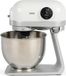 LIVOO Robot pâtissier DOP234, 1200W, bol en 5 litres en acier inoxydable, 6 vitesses, avec fouet, crochet pétrisseur et batteur plat, blanc