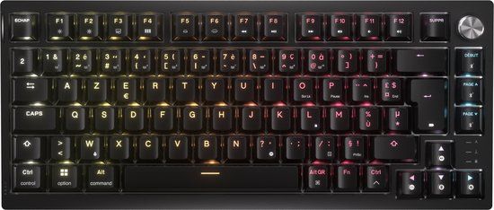 Corsair K65 Plus Draadloos Mechanisch Toetsenbord 75% – RGB – Corsair MLX Fusion Tactile – FR AZERTY - Zwart