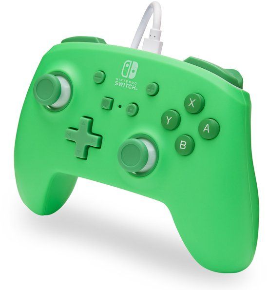 PowerA Bedrade Nintendo Switch Controller - Groen - 3 M USB-kabel