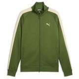 PUMA Trainingsjack 'T7 Always On' beige / olijfgroen / wit
