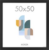 ACAZA Fotolijst 50x50 cm Zwart - MDF Hout en Plexiglas