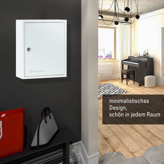 FIRST - EHBO-kast - 30x14x37 cm - Wit