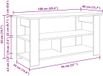 vidaXL TV-meubel Zwart eiken 100 x 40 x 50 cm
