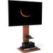 Unho - Support TV sur Pied en Métal et Bois - Compatible 32-65 Pouces - Charge 40kg - Vesa Max 600x400 - Hauteur Réglable 152cm